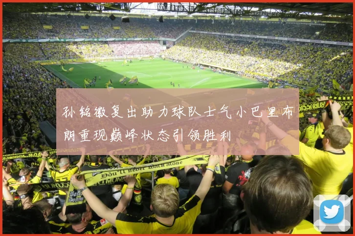 孙铭徽复出助力球队士气小巴里布朗重现巅峰状态引领胜利